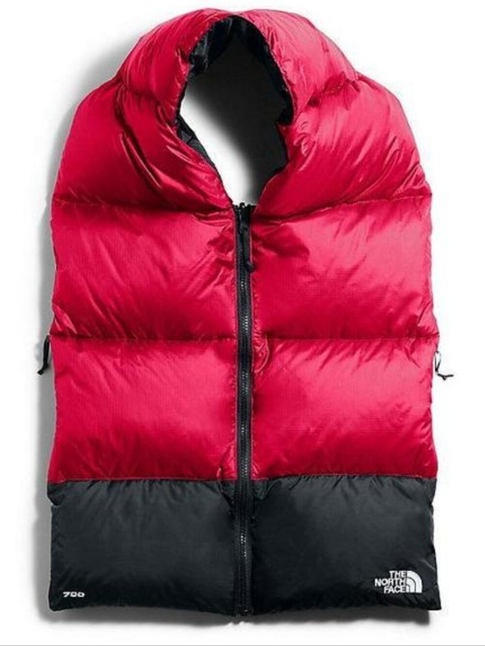 THE NORTH FACE NUPSE SCARF IN RED AND BLACK /WOMENS /ONE SIZE